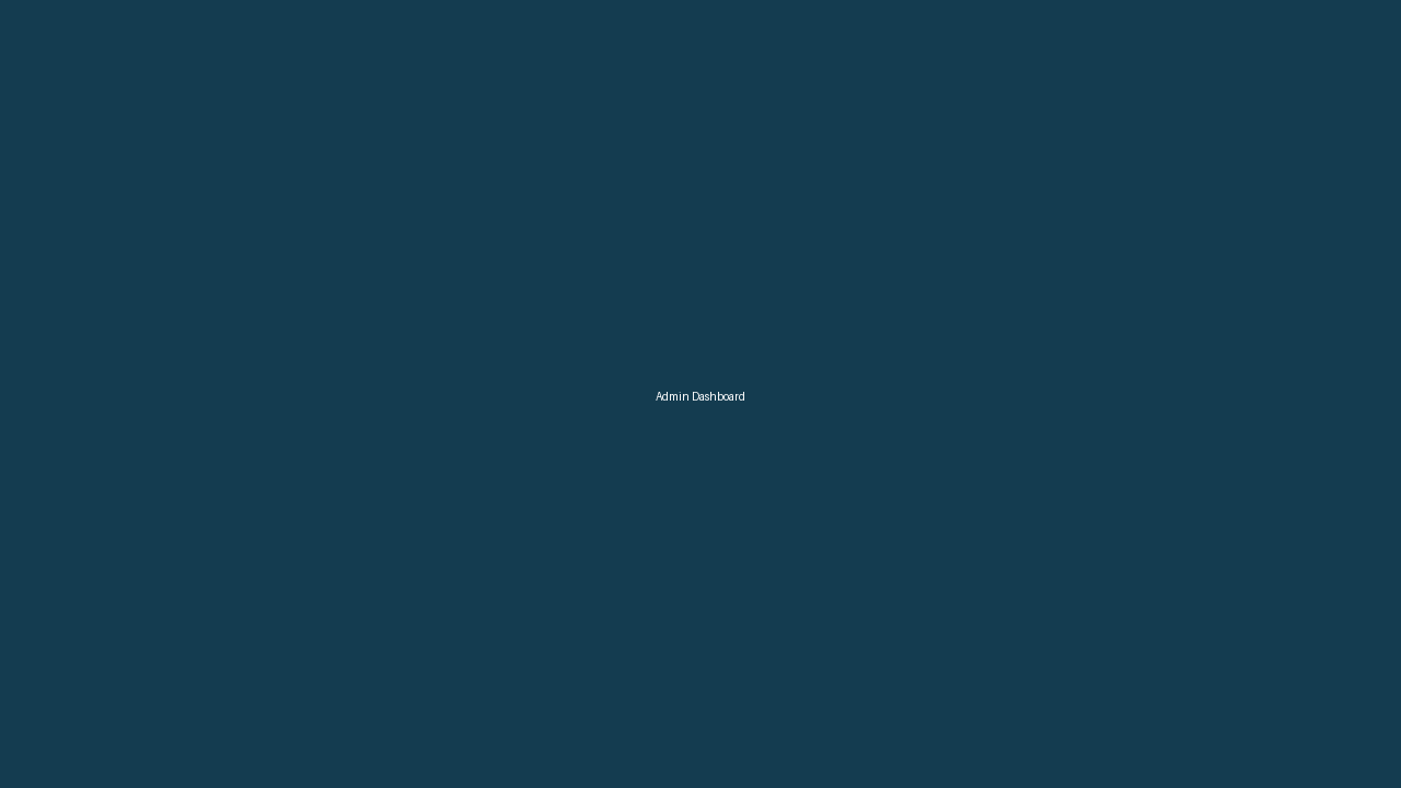 Admin Dashboard